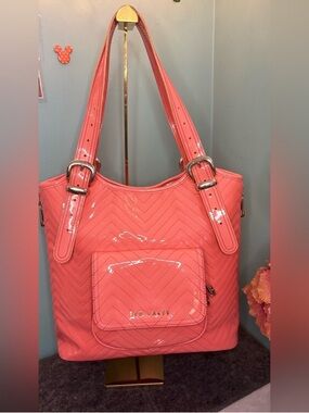 Ted Baker Coral Patent Shoulder Bag